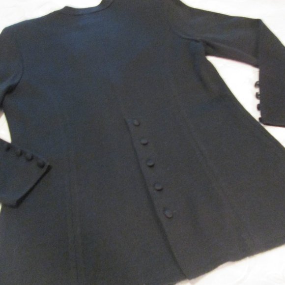 EXPRESS TRICOT BLACK TUNIC V NECK SWEATER/BLAZER/CARDIGAN - Picture 5 of 13